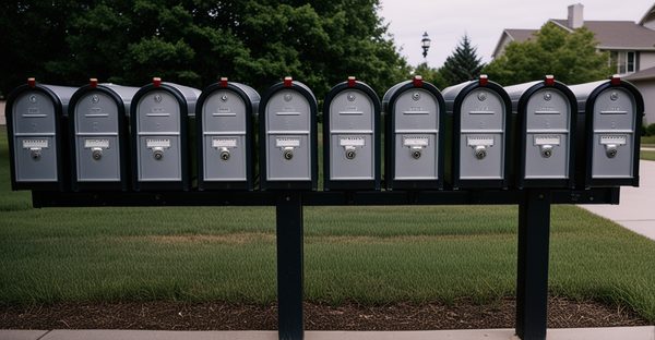 Boîte aux lettres collectives : sécurité et praticité extérieures